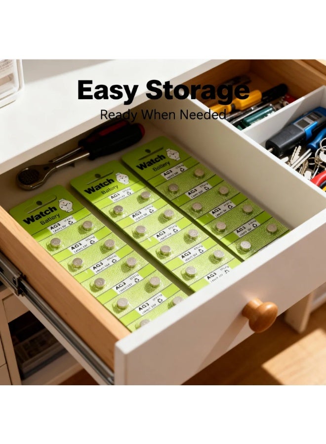 وبوت جي سي سي بطارية زر قلوية AG3 LR41 بجهد 1.55 فولت – عبوة 20 حبة (2 عبوات × 10) | متوافقة مع LR41 / 192 / 384 | بطارية صغيرة للساعات، الآلات الحاسبة، مؤشرات الليزر والأجهزة الإلكترونية الدقيقة - Image 5